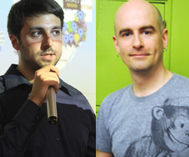 Left: Tony Bacigalupo, Right: Jacob Sayles